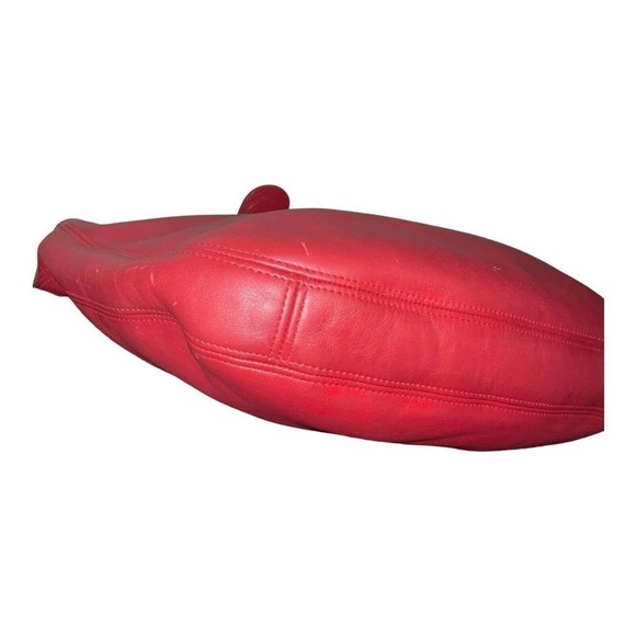 COACH Soho Women’s Vintage Buckle Red 'Poppy' Leather Hobo Bag Made in USA - Picture 11 of 16